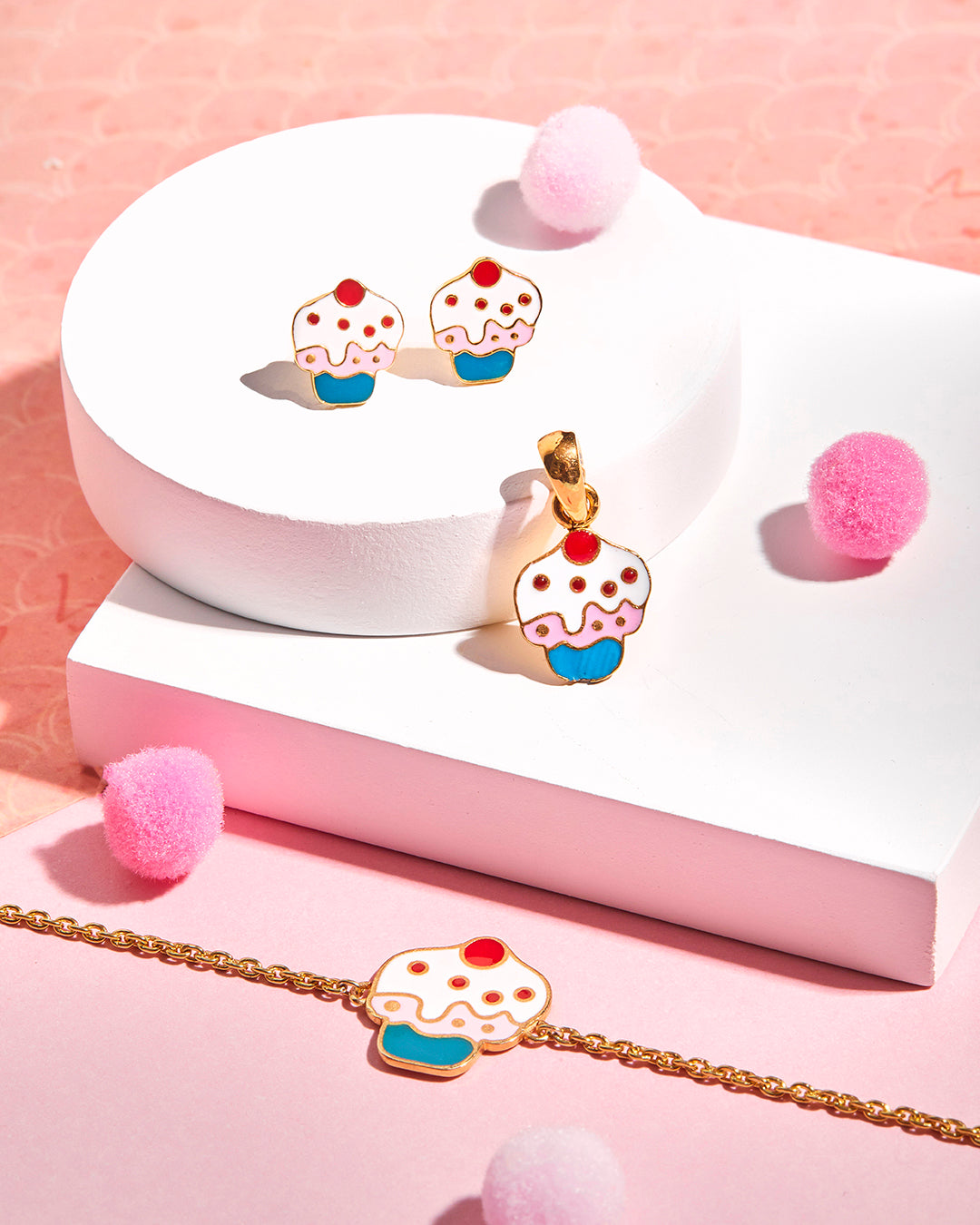 Sweet Treat Charms - Cupcake Bracelet