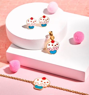 Sweet Treat Charms - Cupcake Earrings