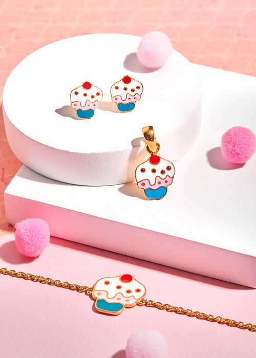 Sweet Treat Charms - Cupcake Earrings
