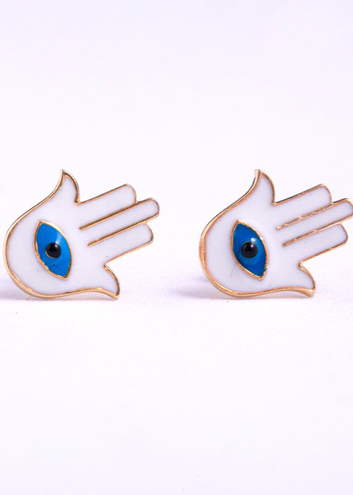 Hamsa Hand Evil eye charm Earrings